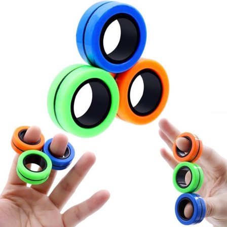 Magneettirenkaat Fidget Toys - Stressinlievitys ja paineenpoisto KLB