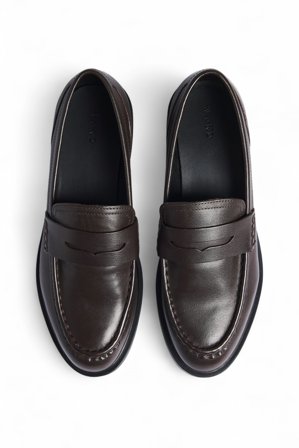 Premium Selection Mocassins en cuir - Chaussures Plates - Marron - EU 40