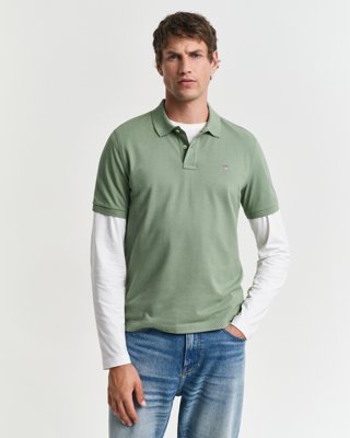GANT - Klassisk piquéskjorte i regular fit til herre kalamata green