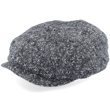 Stetson - Grå earflap Kasket - Hatteras Donegal Grey Flat Cap @ Hatstore