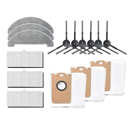 Støvsugerpose Sæt Sidebørste Rengøringsfilter Moppeklud til VIOMI S9 Støvsuger Tilbehør