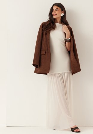 BUBBLEROOM-Combined Maxi Dress-L