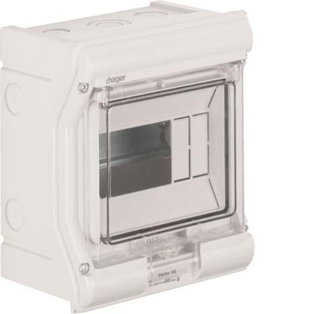 Hager VE106PN Kapsling utomhus, IP65 1 x 6 moduler, Elfördelning & strömförsörjning