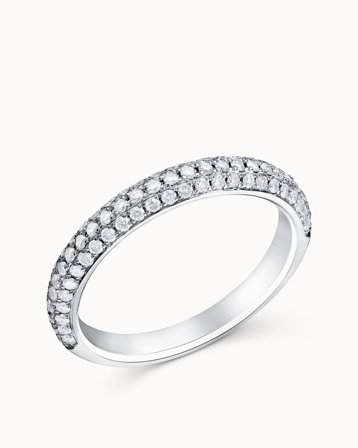 Portofino Petite diamantring i 18K vitguld