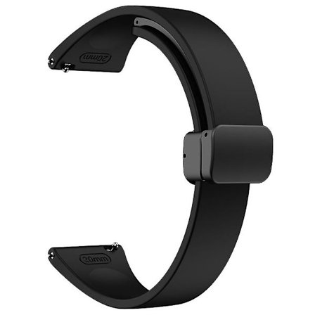 Silikonband för Samsung Galaxy Watch6 / Watch6 Classic / Watch 5 Pro / Watch4 Classic, magnetiskt vikspänne 20 mm armband