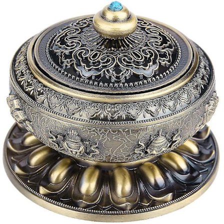 Vintage Røkelsebrenner Keramisk Glasur Røykrøyk Tilbakestrømnings Censer Kjegleholder For Hjemmekontor Dekorasjon