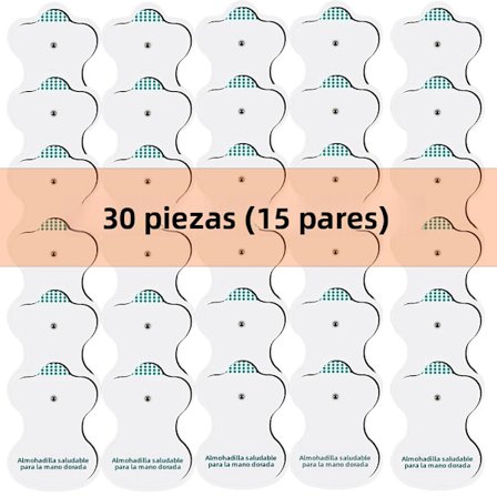 30 ST-Elektrodplåster för fysioterapi Moxibustion Självhäftande Gel Elektrisk Muskelstimulator Ersättning Punktur Akupunktur