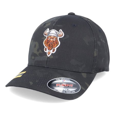 Vikings - Camo flexfit Czapka Z Daszkiem - Viking Warrior Patch Multicam Camo Black Flexfit @ Hatstore