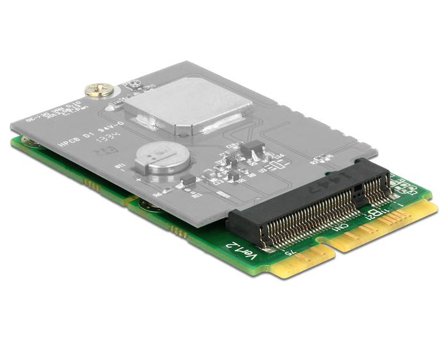 Delock Adapter MiniPCIe > M.2 NGFF - Diskkontroller - M.2 Card - PCIe