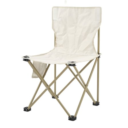 Sammenklappelig stol forhindrer skridsikker letvægts bærbar campingstol med opbevaringspose til fiskeri picnic grill beige XXL