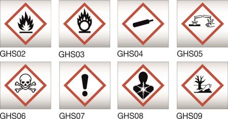 Systemtext 338002 Rörmärkning självhäftande 80 mm, 5 meter, Skyltar & tillbehör