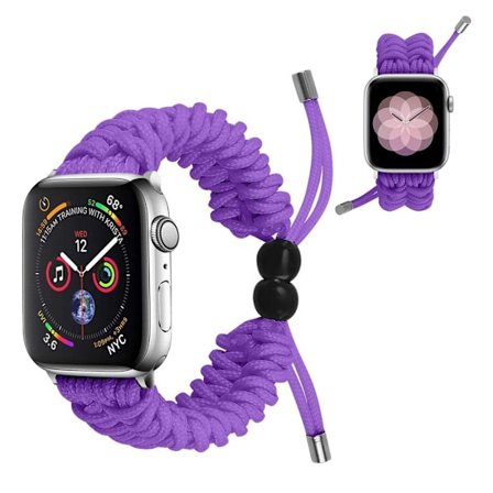 Apple Watch Series 6 / 5 40mm flettet rem - lilla