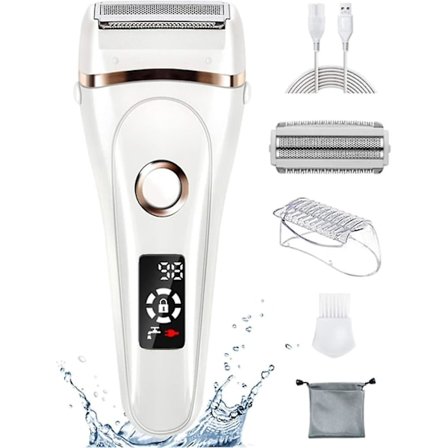 Electric Lady Shaver, 3 In 1 Rechargeable Electric Razor For Women,trimmer Body Hair Remov