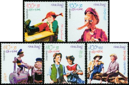 Tyskland - Børnefortællinger - Postfrisk sæt 5v