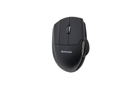 Contour Design UniMouse. En ergonomisk mus för skada på ulnarisnerven, karpaltunnelsyndrom, senskada och musarm.