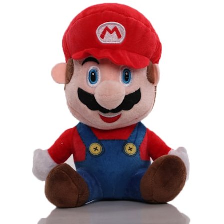 Super Mario Bros. Plysch, Mario och Luigi 22cm - Röd