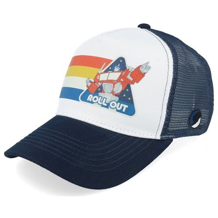 Transformers - Blå trucker Keps - Kids Roll Out Navy/White Trucker @ Hatstore
