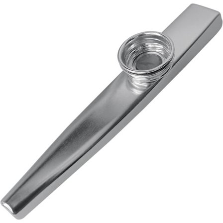 Enkelpack med 5 Silver Membraner Kazoo Instrument Aluminium Alla