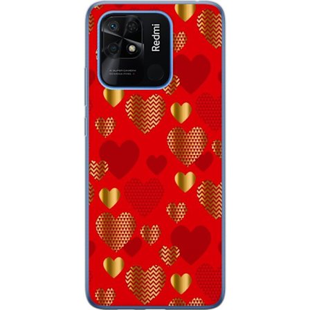 Kompatibelt Mobildeksel til Xiaomi Xiaomi Redmi 10C GoldenHearts