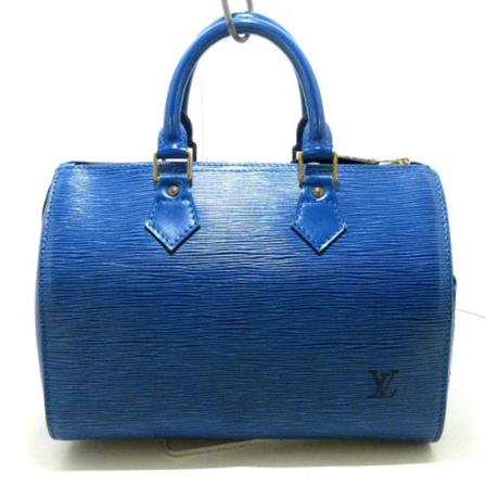 Louis Vuitton Vintage, Pre-owned Bag Blauw, Dames, Maat:ONE Size,leather