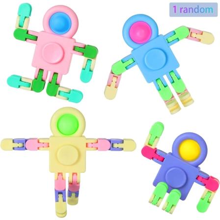 Fidget Snap Legetøj og Sensoriske Wacky Tracks Legetøj Robot Sjov Stress
