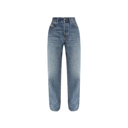 Diesel, Straight Jeans Blauw, Dames, Maat:W27 L32