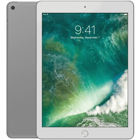 iPad 9,7 5:e gen (2017) Silver 128 GB WIFI + Cellular Klass A (refurbished)