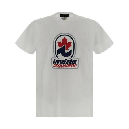 Dsquared2 Logo T-Shirt Hvid, Herre T-shirts