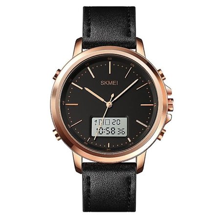 Skmei 1652 Men Watch, Färg: Rose Gold Shell White Machine