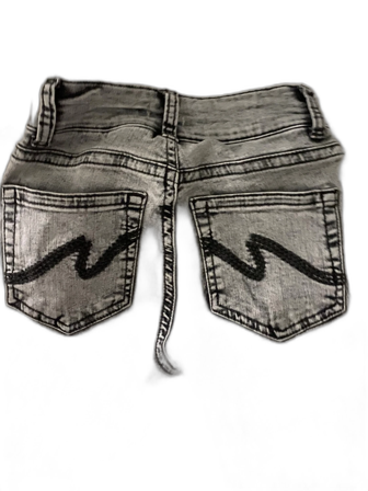 Grå jeans med svarta detaljer från Nelly