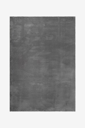 KM Home - Gulvtæppe Soft - Grå - Luv- & ryatæpper - 240X340 - Fra Homeroom