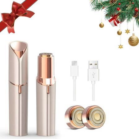 DM Elektrisk hårfjerningsmaskine til ansigtet til kvinder - smertefri ansigtsskraber til ansigt, læber og dun