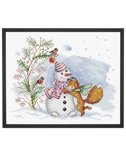 Stickpackung Bild Weihnachtsfreundschaft