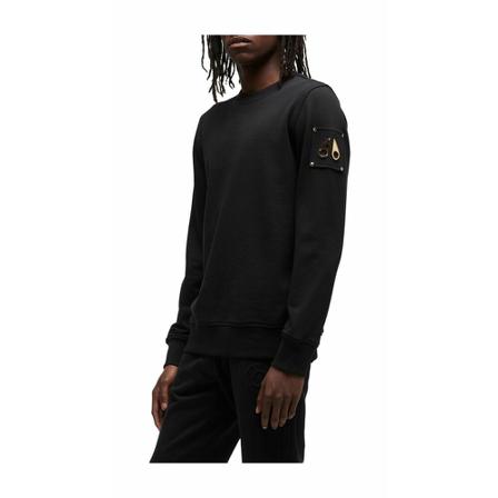 Moose Knuckles, Snyder Crew Neck Zwart, Heren, Maat:L