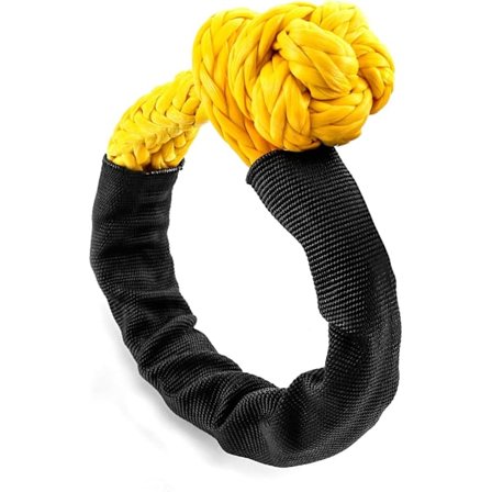 Blød Sjækel Reb, Letvægts Blød Sjækel, Syntetisk Bugseringssjækel, 17T Maksimal Brudstyrke til Bugsering og Trailering, Yacht, 12mm x 55cm