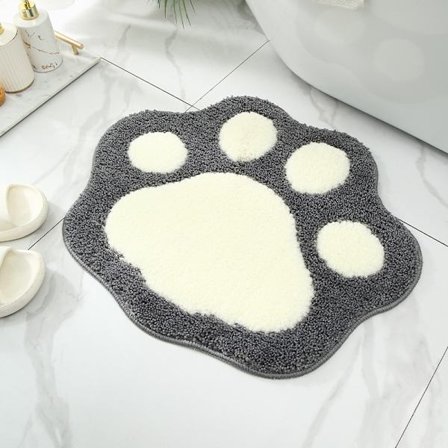 En grå björn tass 45x60cm tecknad fot form hushåll badrum ab