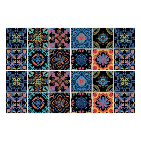 10 st Backsplash Tile Stickers Peel Stick Wall Sticky Vattentät, avtagbar dekal