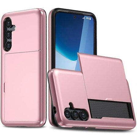 Kompatibel med Samsung Galaxy A16 5G/4G Etui med Kortholder TPU+PC Telefon Bagcover - Perfet