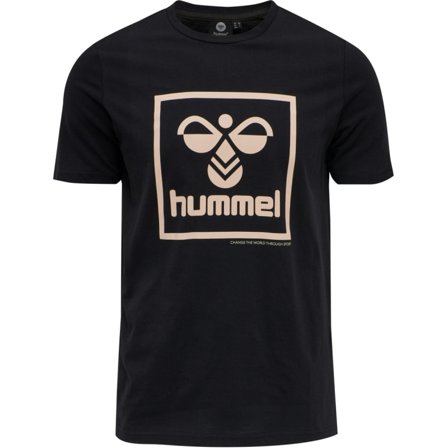 Hummel Men's Hmlisam T-shirt Men short-sleeved sweaters Black S