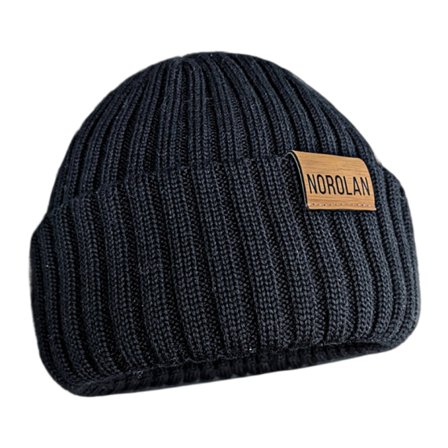Norolan Merino Wool Ice Fishing Beanie - Black One-Size