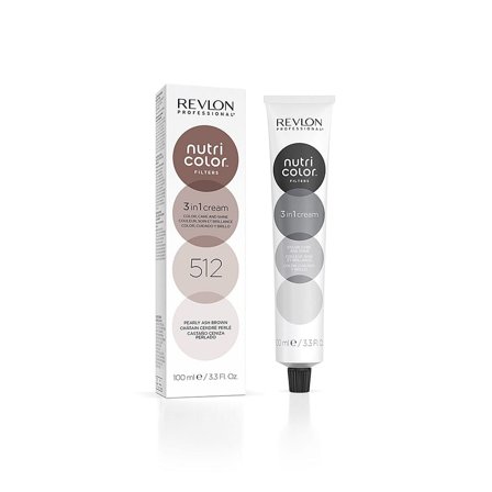 Revlon Professional Nutri Color Filters 512 Pearly Ash Brown 100 ml, Hår, Hårfarve, Washouts