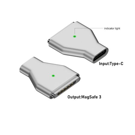 Type-C Hunn til Magsafe 3 Converter USB-C magnetisk adapter