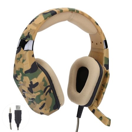 GT88 3,5 mm + USB Gaming Headset Mikrofon Hörlurar Stereo Surround för PC Mobil Enhet