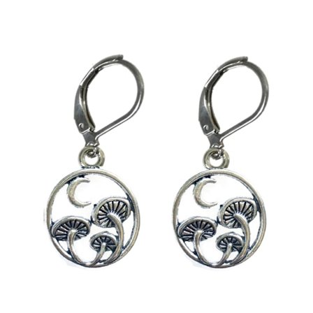 Earrings - Mushrooms - Brisure Hook