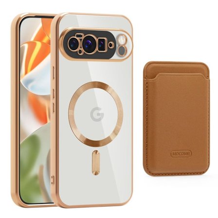 Google Pixel 10 Pro XL Case with Wallet - Brown