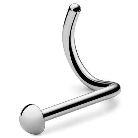 6 mm Ασημί Ατσάλινο Piercing Σκουλαρίκι Μύτης Σπιράλ με Μπίλια Βιδωτό για άνδρες - Κοσμήματα για piercing στη μύτη - Piercing κοσμήματα / piercings