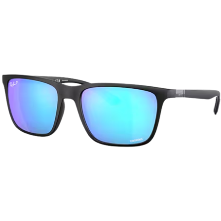 Ray-Ban RB4385 Matte Black Green/Blue Chromance Polarized