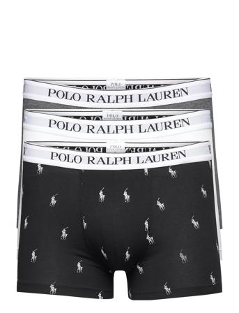 Classic Stretch-Cotton Trunk 3-Pack Bokserit Multi/patterned Polo Ralph Lauren