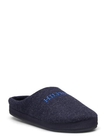 Hilfiger Warm Felt Homeslipper Slippers Tøfler Marineblå Tommy Hilfiger*Betinget Tilbud
