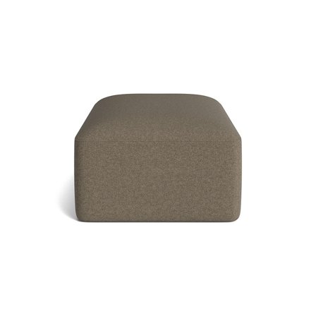 Madrid Puf - Aurora Brun - 73x121x44cm - Komfortabel Fodskammel i Klassisk Stof - Perfekt til Afslapning & Ekstra Siddeplads - Brun